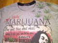 Тениска Боб Марлей марихуана -памук-размер Л, снимка 2