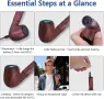 KinZon Jupiter Retro Pipe Vaporizer за сухи билки, 0.66" OLED дисплей с вибрация, прецизен контрол , снимка 5