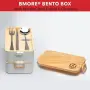 Кутия за храна BMORE Bento 1000 ml с отделения и прибори, снимка 6