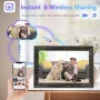 Нова цифрова WiFi Фото Рамка 10.1" с Тъч Екран и 32GB Памет за снимки, снимка 2