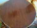 Масивна кръгла маса / дърворезба, ръчна изработка, снимка 1