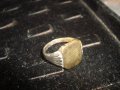 СТАРИНЕН ПОСРЕБРЕН РЕТРО БРОНЗОВ ПРЪСТЕН МАЙСТОРСКА ИЗРАБОТКА 18639, снимка 2