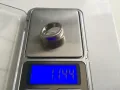 Красив сребърен пръстен, с добавка златното PVD покритие.Тегло 11.94 г,про, снимка 2