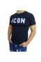 🛑Мъжка тениска ICON с бял надпис ✅ТОП модели ✅25лв XL XXL  , снимка 1 - Тениски - 36465383