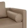 vidaXL Кушетка с възглавници, капучино, изкуствена кожа, снимка 6