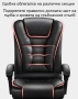 Масажен въртящ се офис стол с подложка за краката OFFICE MASSAGE CHAIR 008, снимка 11