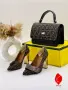 Fendi Дамски Обувки На Дебел Ток Фенди - Различни Цветове Код SEM-481, снимка 2