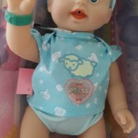 Бебе с много функции и батерии, плаче, храни се с шише,смее се,може да движи само ръце и крака , снимка 7 - Кукли - 34923469