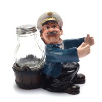 Фигурка моряк с кофа - солница, снимка 2 - Морски сувенири - 40291271