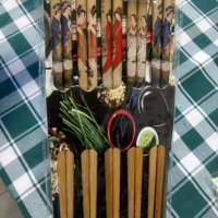 Бамбукови пръчици за хранене , снимка 2 - Прибори за хранене, готвене и сервиране - 30192865