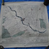 Стара военна карта-10, снимка 1 - Антикварни и старинни предмети - 31780355