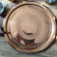Старинен сервиз от кована мед/Antique set of wrought copper, снимка 11 - Антикварни и старинни предмети - 36691097