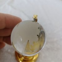 Глобус, стъклен , рядък сувенир, снимка 4 - Арт сувенири - 37477839