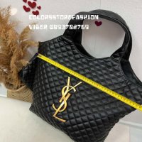 Луксозна Черна чанта Saint Laurent  код DS-F22, снимка 3 - Чанти - 42345260