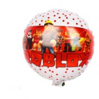 roblox Роблокс бял фолио фолиев балон хелий въздух парти рожден ден, снимка 1 - Други - 35273044