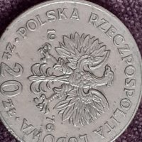 20 злоти 1976 Полша, снимка 2 - Нумизматика и бонистика - 32166076