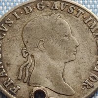 Сребърна монета 20 кройцера 1834г. Франц първи Будапеща Австрийска империя  13716, снимка 3 - Нумизматика и бонистика - 42888301
