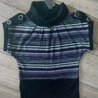 плетена блуза с къс ръкав, снимка 2 - Тениски - 29925338