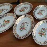 Стар български порцелан чинии за риба , снимка 1 - Антикварни и старинни предмети - 36905911