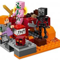 Употребявано Lego Minecraft - Битка в Ада (21139), снимка 6 - Конструктори - 40006013