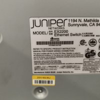 Суич 24-портов превключвател Juniper Networks EX2200 ex 2200-24T- 4G, снимка 11 - Суичове - 42500916
