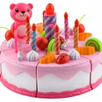 Детска игра Торта за рожден ден, 80 ел., най-сладката торта и руло, детска торта за празник