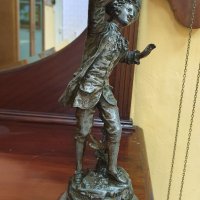 Страхотна авторска антикварна френска фигура статуетка , снимка 4 - Антикварни и старинни предмети - 38843716