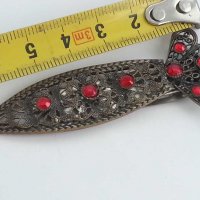 Ретро брошка щипка за шал вратовръзка филигран, снимка 4 - Антикварни и старинни предмети - 29583002