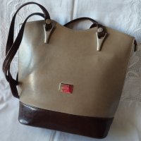 ЗА ЦЕНИТЕЛИ Естествена кожа италианска дамска чанта, снимка 2 - Чанти - 38080041