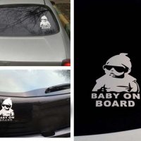 Стикер за кола " Бебе в колата " Baby on Board " стикери лепенка, снимка 3 - Аксесоари и консумативи - 35305627