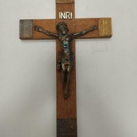 Дървен кръст разпятие Исус Христос, снимка 8 - Други ценни предмети - 31410314