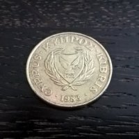 Монета - Кипър - 5 цента | 1983г., снимка 2 - Нумизматика и бонистика - 29290581