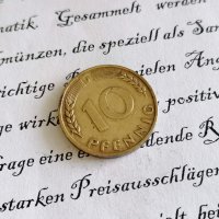Монета - Германия - 10 пфенига | 1949г.; серия J, снимка 1 - Нумизматика и бонистика - 29356824