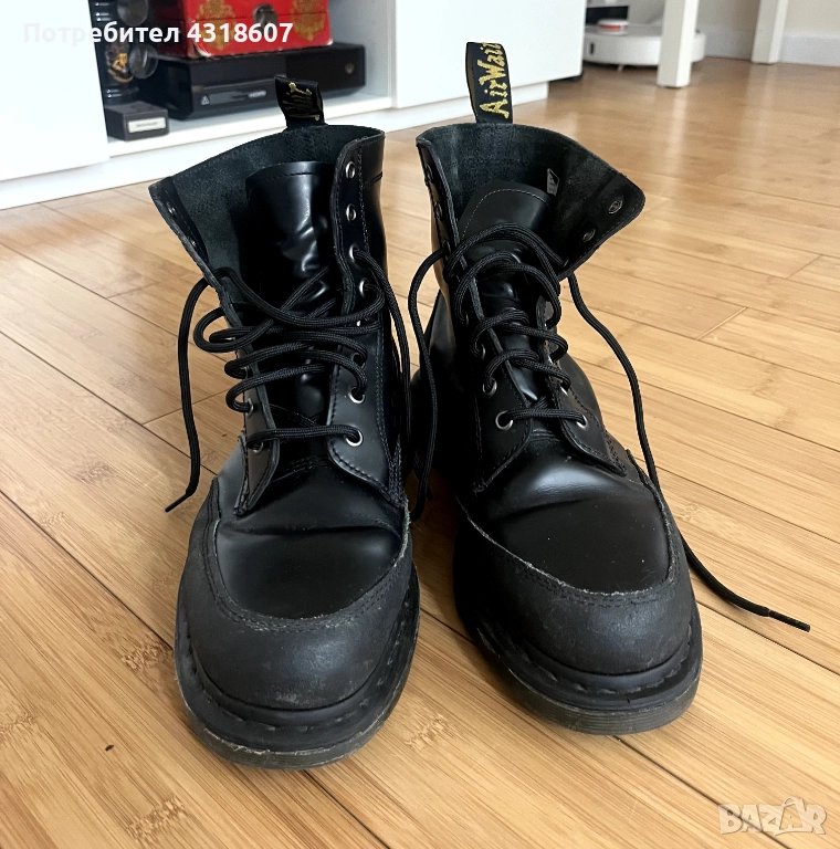 Ботуши Dr. Martens Guard Panel Leather Lace Up Boots (1460), снимка 1