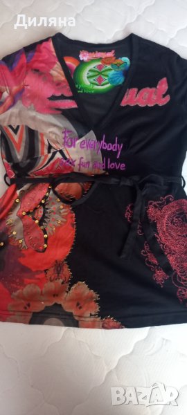 Блузи с къс ръкав Desigual L, снимка 1