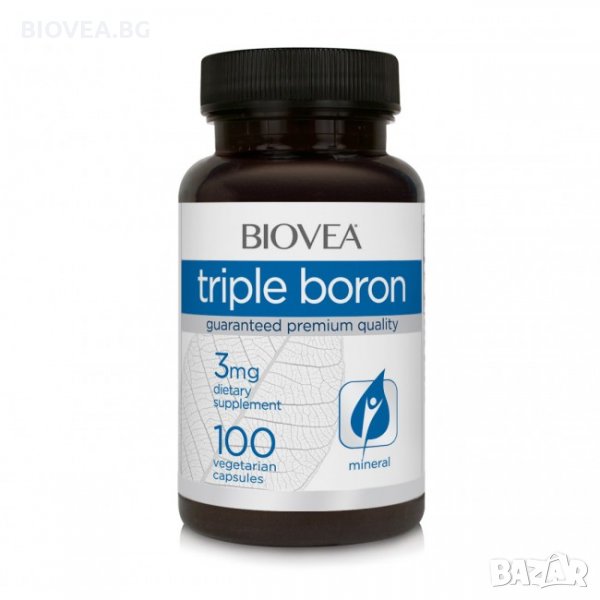 Хранителна добавка Biovea TRIPLE BORON 3mg-СЪС СРОК НА ГОДНОСТ 4/2024Г, снимка 1