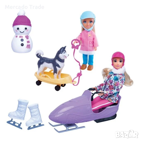 Кукла Бети скиор и дете, Аксесоари и шейна, снимка 1