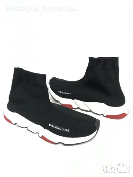 balenciaga speed black red