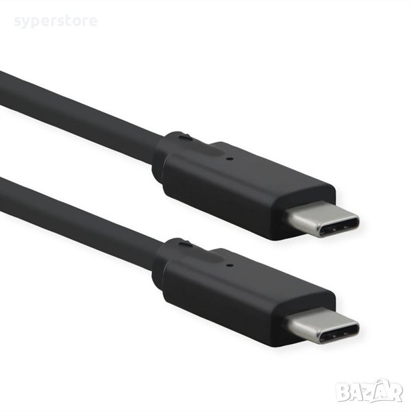 Кабел USB3.2 C-C, M/M,1.5m,20G/s,Roline 11.02.9072 SS301200 Мъжко-Мъжко, снимка 1