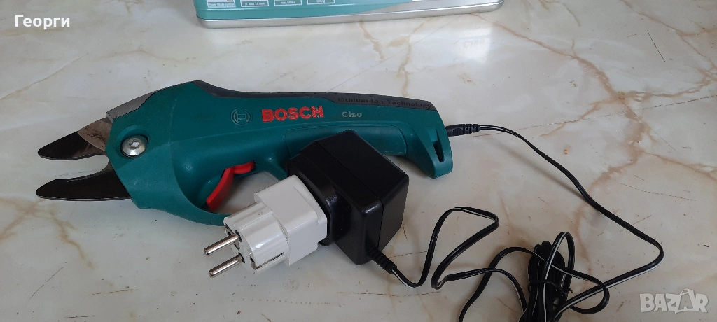 Продавам Акумулаторна градинска ножица BOSCH Ciso, снимка 1