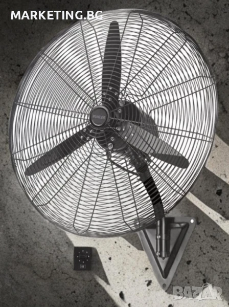 Вентилатор стенен 26''/30" Muhler, 160W, индустриален, снимка 1