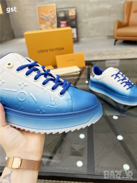 Редки LV Louis Vuitton Дизайнерски Маратонки Унисекс Мъжки дамски обувки Кецове, снимка 1
