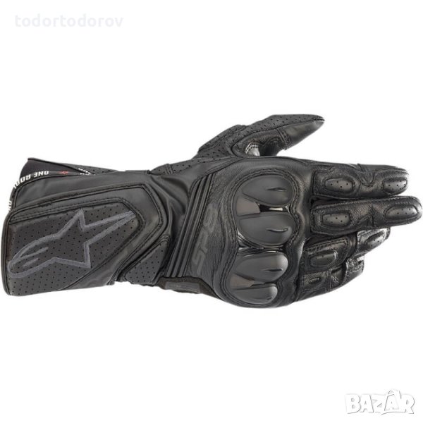 ПРОМОЦИЯ Кожени мото ръкавици за мотор ALPINESTARS SP-8 V3 AIR BLACK, снимка 1