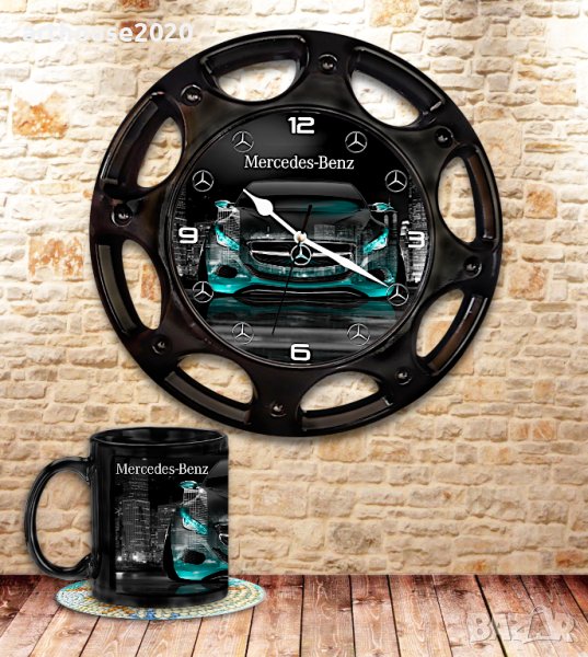 Стенни часовници-автомобилна джанта+чаша, снимка 1
