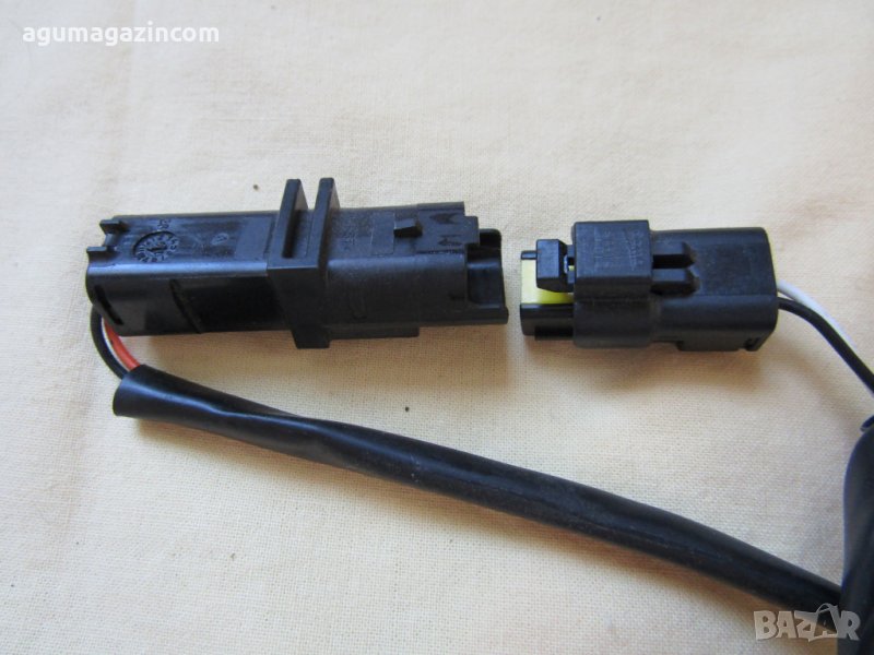Щепсел/ конектор Sicma 2-PIN с 20 см кабел, водоустойчив, снимка 1