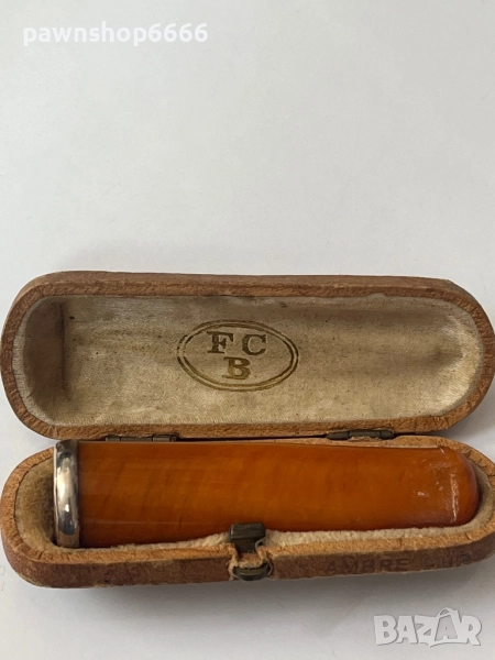 Стар кехлибарен държач за пури, снимка 1