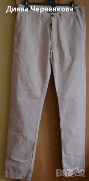 Бледорозови пролетно-есенни мъжки дънки Zara, снимка 1