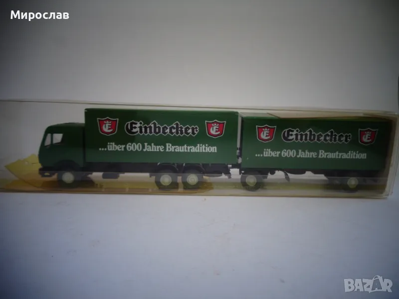 WIKING H0 1/87 MERCEDES BENZ ТИР МОДЕЛ КАМИОН КОЛИЧКА, снимка 1