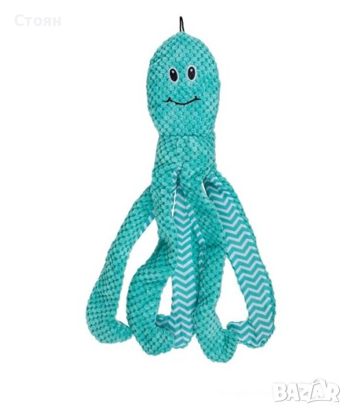 Играчка за куче Плюшен октопод Тюркоаз 43 см, снимка 1