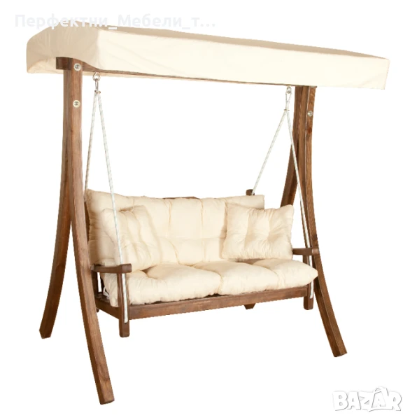 Масивна стабилна букова люлка-2-3-4-местна по поръчка,изработка в България!, снимка 1